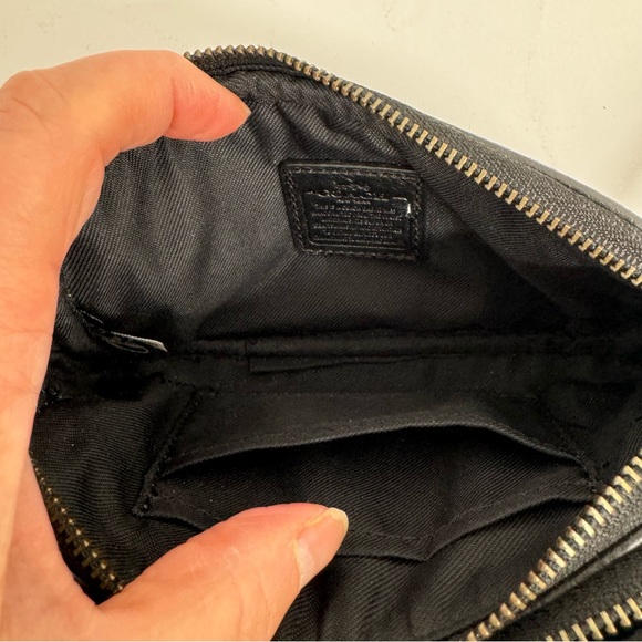 Coach Lacquer Rivets Ladies Small Leather Clutch Handbag - Picture 13 of 15